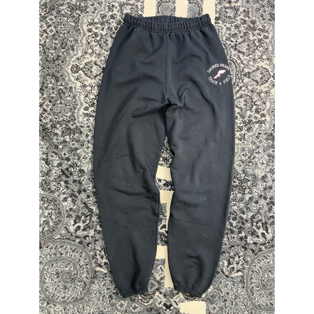 Vintage Jerzees Brand College Sweatpants Sacred Heart University Small Black
